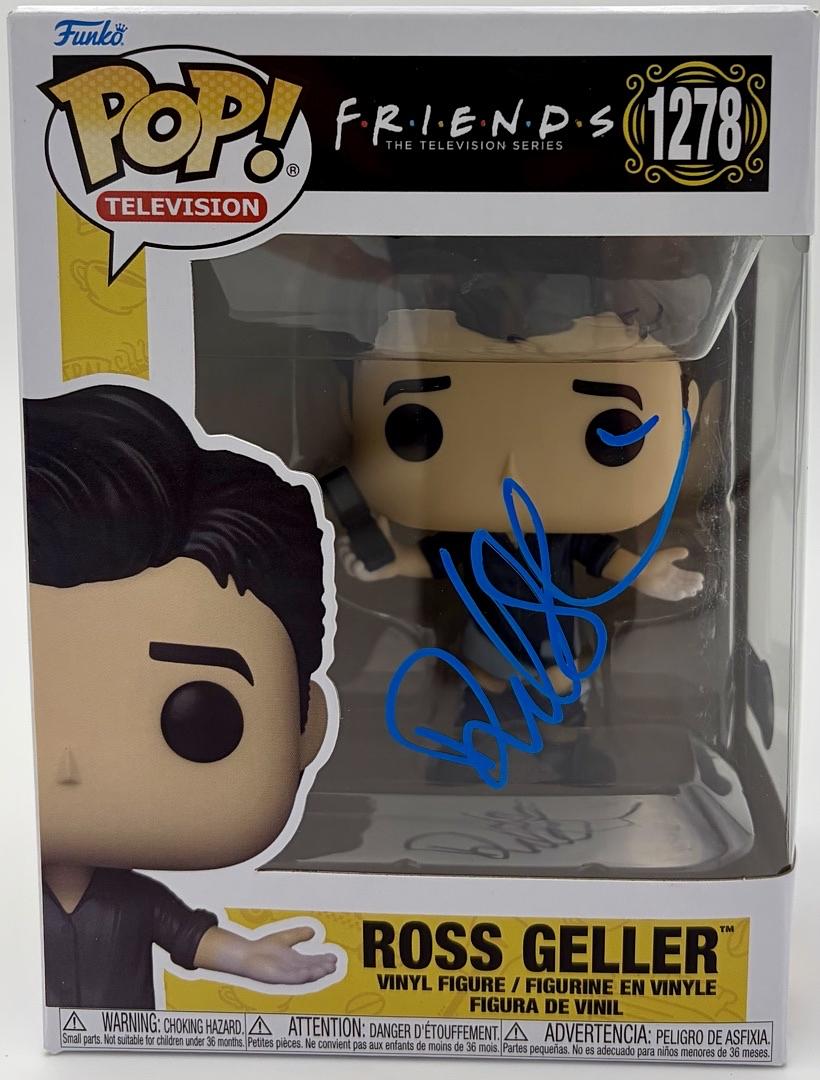 David Schwimmer signed "Ross Geller" Funko #1278 (Friends) - *RARE* Beckett COA